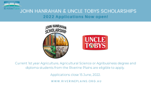 John Hanrahan and Uncle Tobys Scholarship